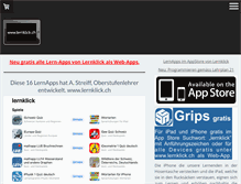 Tablet Screenshot of lernklick.ch